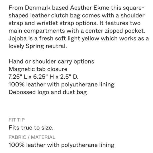 Aesther Ekme convertible leather pouch - Picture 3 of 14